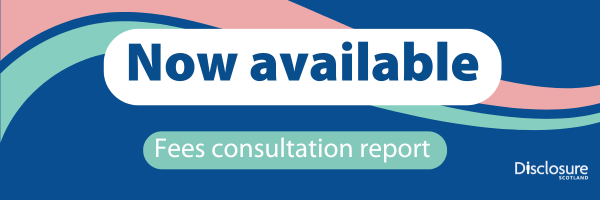 Graphic which says fees consultation report now available